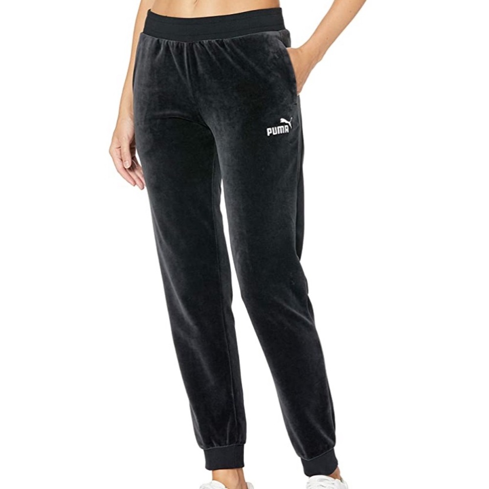 Puma velour track pants